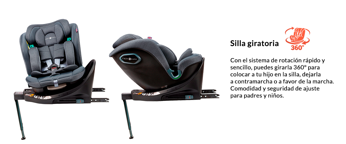 Silla coche grupo 0123 rotacion 360 giratoria